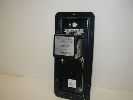 Neo Print Photo Sticker Machine Bill Acceptor Door with Cash Code / Simplex Bill Acceptor (Working) (Item #13) (Back Image)