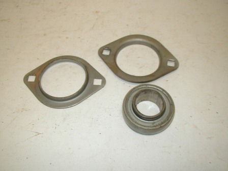 Cinematronics / Danger Zone - Monitor Support Assembly / Lower Shaft Bearing and Flanges (Item #57) $29.99