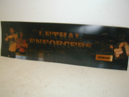 Lethal Enforcers Marquee (Colors Dark From Lamp Heat) $19.99