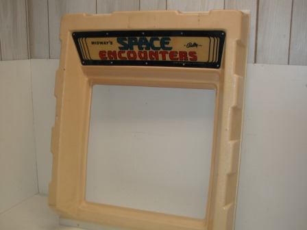 Space Encounters Plastic Monitor Bezel and Marquee (Item #23) $74.99